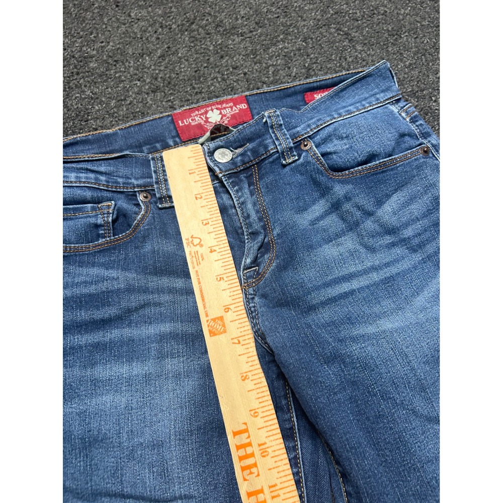 Lucky Brand Sofia Boot Cut Blue Jeans Womens 4/27 Medium Wash Stretch Boho Denim - Picture 4 of 8